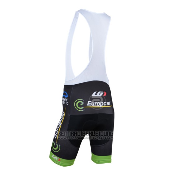 2014 Fahrradbekleidung Europcar Champion Japan Trikot Kurzarm und Tragerhose